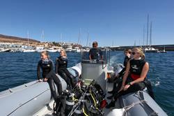 Fuerteventura - Canary Islands. Dive boat.